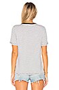 view 3 of 4 T-SHIRT POP STARS PAULINA in Charcoal Stripe & Caviar