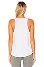 view 3 of 4 Peyton Lightning Bolt Lip High Neck Tank in White