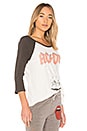 view 2 of 4 Maglan Boyfriend ACDC Tee in Milk & Faded Black