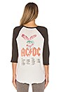 view 3 of 4 Maglan Boyfriend ACDC Tee in Milk & Faded Black