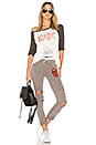 view 4 of 4 Maglan Boyfriend ACDC Tee in Milk & Faded Black