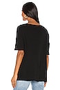 view 4 of 5 Brixton Short Sleeve Oversized V Neck Tee in Black