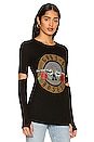 view 2 of 6 Amora Tee With Elbow Slits in Black