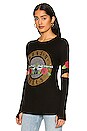 view 3 of 6 Amora Tee With Elbow Slits in Black