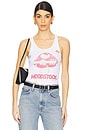 view 1 of 6 Esmerelda Woodstock Shrooms Tank Top in White