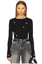 view 1 of 5 Mckinley Pearl Hot Fix Elements Thermal Top in Black