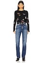 view 6 of 6 Mckinley Vintage Butterflies Thermal Top in Black