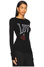 view 2 of 4 Mckinley Vintage Boxing Love Thermal Top in Black