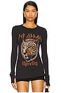 view 1 of 5 Mckinley Def Leppard High & Dry Thermal Top in Onyx