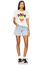 view 4 of 4 Cowboy Happyface Boyfriend Tee in Milk