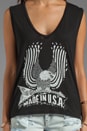 view 3 of 3 Dana USA Eagle Asymmetrical Top in Black