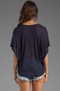 view 2 of 3 Calypso Color USA Eagle Oversized Tee in Navy