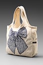 view 1 of 6 Taylor Color Bow Tote in Natural