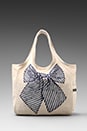 view 2 of 6 Taylor Color Bow Tote in Natural