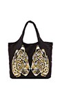 view 1 of 4 Taylor Color Mirror Leopards Canvas Tote in Black