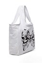 view 3 of 4 Taylor Skull Butterfly Canvas Tote in White