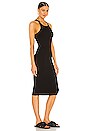 view 2 of 4 Skinny Racer Midi Dress in Black