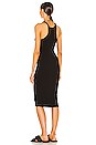 view 3 of 4 Skinny Racer Midi Dress in Black