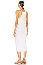 view 3 of 4 Skinny Racer Midi Dress in White