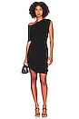 view 1 of 5 Siana Ruched Rib Mini Dress in Black