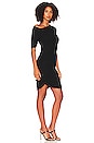 view 2 of 5 Siana Ruched Rib Mini Dress in Black