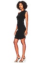 view 3 of 5 Siana Ruched Rib Mini Dress in Black