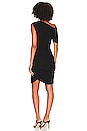 view 4 of 5 Siana Ruched Rib Mini Dress in Black