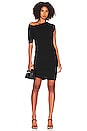 view 5 of 5 Siana Ruched Rib Mini Dress in Black