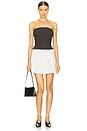 view 1 of 3 Elsie Dress in Black Top With Vapor Skirt