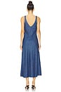 view 3 of 3 Denim V Slip Dress in Soft Denim