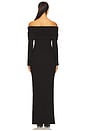 view 4 of 4 Rory Fold Over Dress in Black