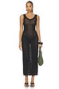 view 1 of 3 Tyler Open Knit Tank Dress in Black
