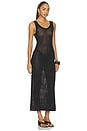 view 2 of 3 Tyler Open Knit Tank Dress in Black