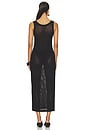 view 3 of 3 Tyler Open Knit Tank Dress in Black