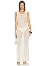 view 1 of 3 Tyler Open Knit Tank Dress in Ivory