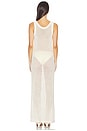 view 3 of 3 Tyler Open Knit Tank Dress in Ivory