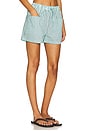 view 2 of 6 Hanalei Short in Teal Navy Stripe