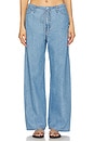 view 1 of 6 Gia Tie Waist Pant in Faded Blue