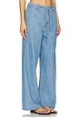 view 2 of 6 Gia Tie Waist Pant in Faded Blue