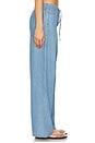 view 3 of 6 Gia Tie Waist Pant in Faded Blue
