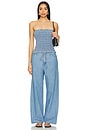 view 5 of 6 Gia Tie Waist Pant in Faded Blue