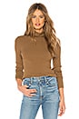 view 1 of 4 Ash Crop Turtleneck in Heather Camel