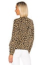 view 3 of 4 Brushed Leopard Zip Collar Pullover in Leopard