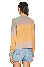 view 3 of 4 Brushed Raglan Pullover in Sunset Print