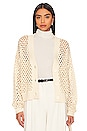 view 1 of 4 Abi Open Knit Cardigan in Natural
