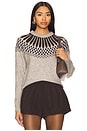 view 1 of 4 Sibyl Fair Isle Sweater in Heather Beige