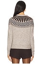 view 3 of 4 Sibyl Fair Isle Sweater in Heather Beige