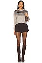 view 4 of 4 Sibyl Fair Isle Sweater in Heather Beige