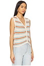 view 2 of 4 Lou Sleeveless Cardigan in Sedona Stripe