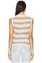 view 3 of 4 Lou Sleeveless Cardigan in Sedona Stripe